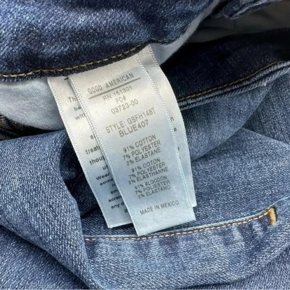 Good American • Good Straight Leg Jeans Blue 407 B1117 - Picture 4 of 7